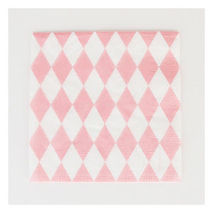 Paperilautasliina, vaaleanpunaiset salmiakit (20 kpl)