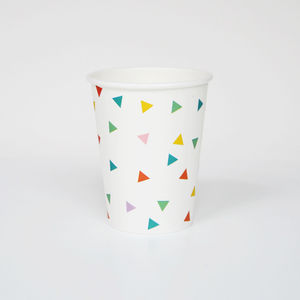 Paperimuki, värikkäät kolmiot (8 kpl)