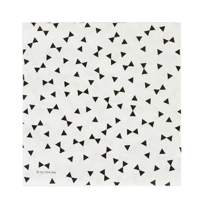 Paperilautasliina, mustat rusetit (20 kpl)