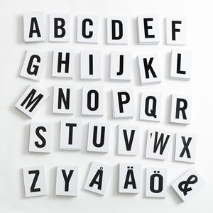 Kerro se omin sanoin -kirjainkortti