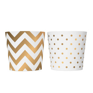 Tarjoilumuki, kultavalkoinen (6 kpl)