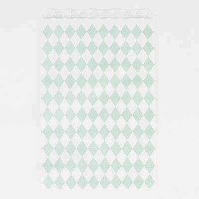 Salmiakkikuvioinen paperipussi, minttu (10 kpl)