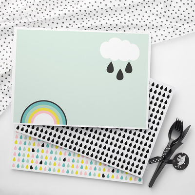 Tulostettava Pilvi & pisara -teemapaperi (PDF)