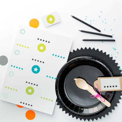 Tulostettavat Avaruus -etiketit 70 x 42 mm