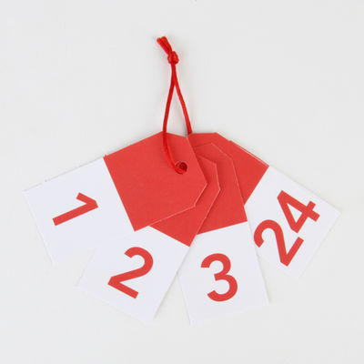 24 pakettikorttia, punainen (24 kpl)