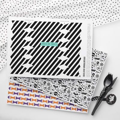 Halloween -teemapaperi värikäs A4, 8 kpl