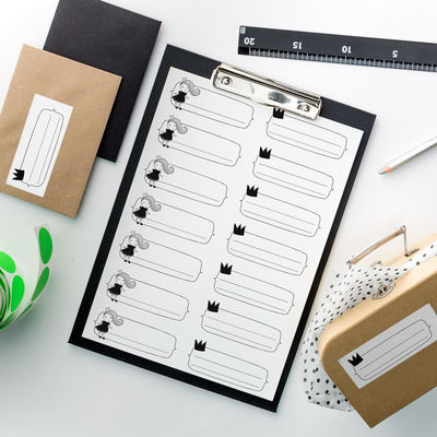 Tulostettavat Pikkuprinsessa -etiketit 105 x 42 mm