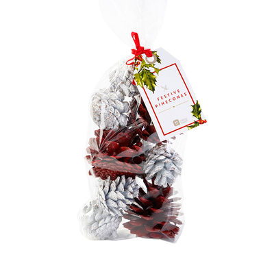 Botanical Christmas -koristekävyt pussissa