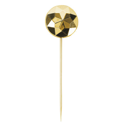 Kakkukoriste, koristelutikku kultatimantti (16 kpl)