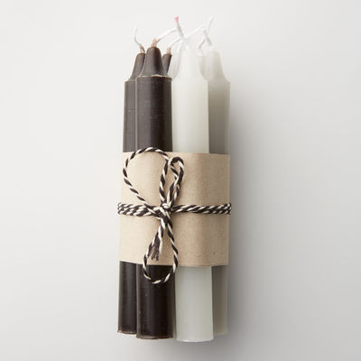 Kynttilänippu, mustavalkoinen (7 kpl)