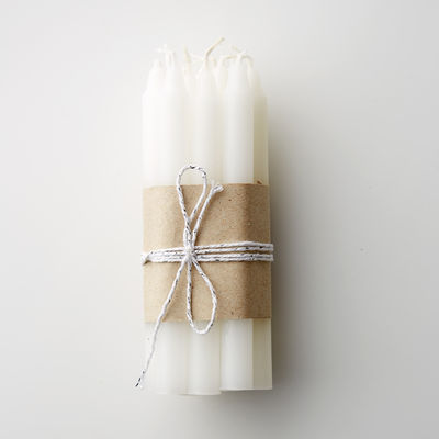 Pienet kynttilät, valkoinen (12 kpl)