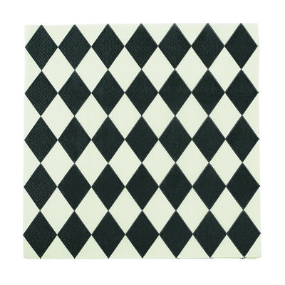 Lautasliina, musta/minttu salmiakki (30 kpl)