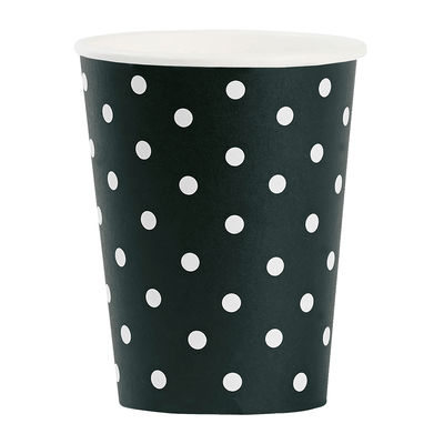 Paperimuki, musta polkadot (8 kpl)