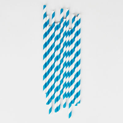 Raidallinen paperipilli, kirkkaan sininen (25 kpl)