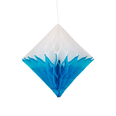 Hunajakennotimantti valkoinen/siniturkoosi 27 cm