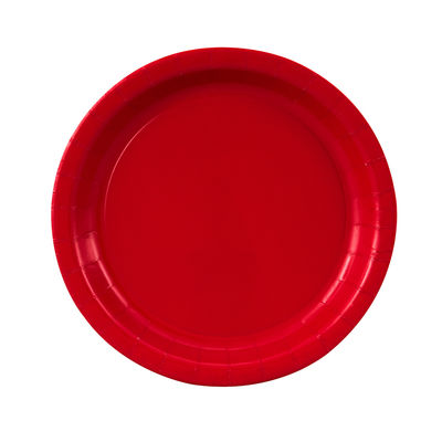 Punainen paperilautanen, pieni (8  kpl)