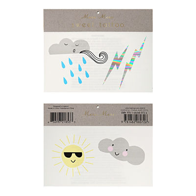 Säätila -tatuoinnit (4 kpl)