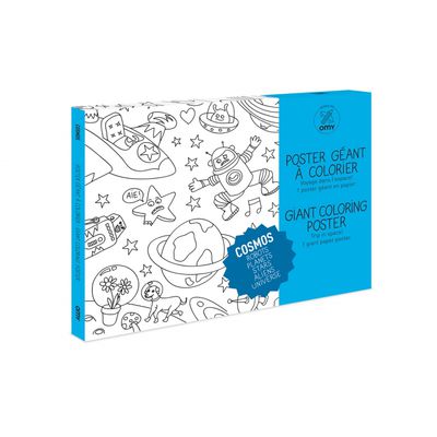 OMY Cosmos väritettävä jättijuliste 1,15 x 0,8 m