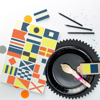 Seilori etiketti-arkki, 70 x 42 mm