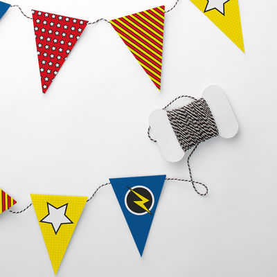 Tulostettavat Supersankarit -viirit (PDF)